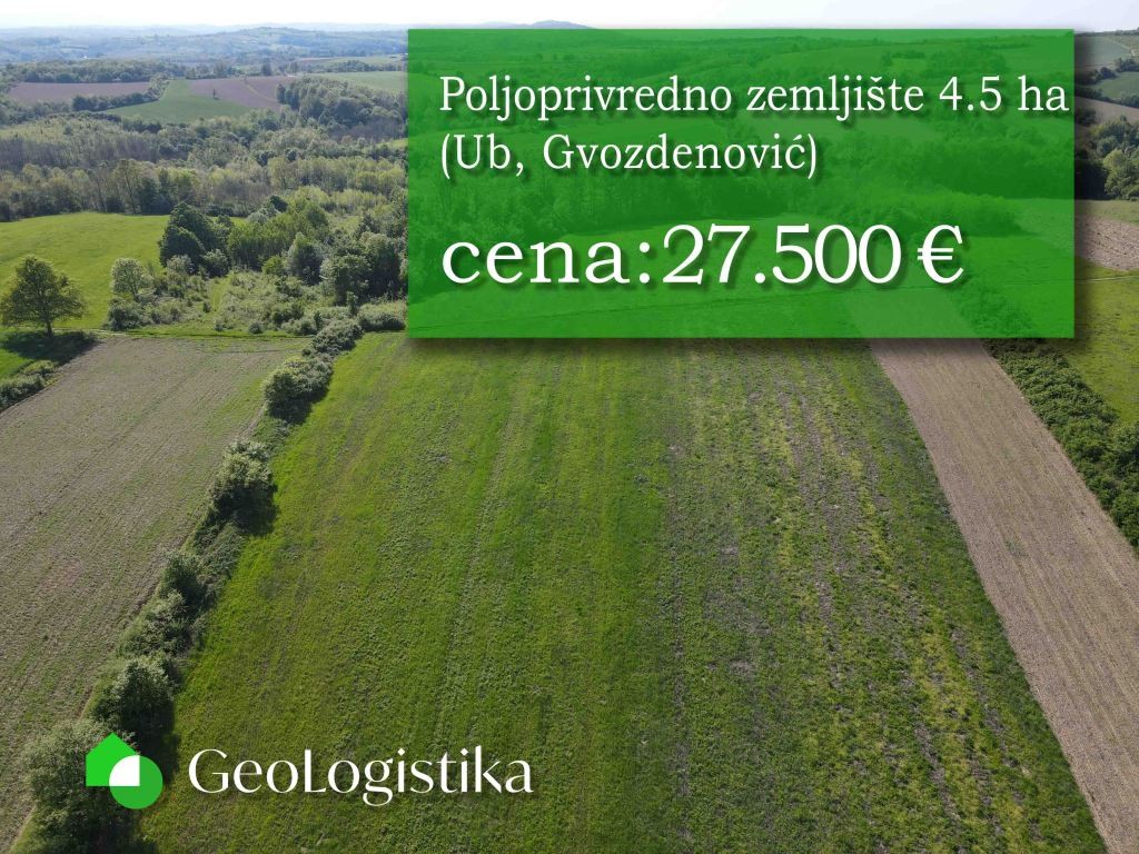 Poljoprivredno zemljište 4.5 ha