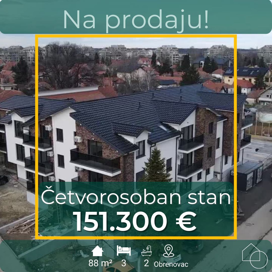 Četvorosoban stan 88 m2 