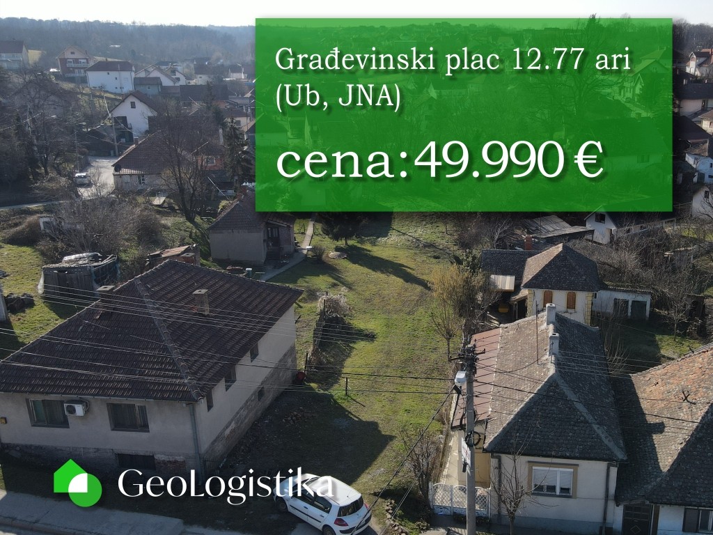 Plac površine 12.77 ar 