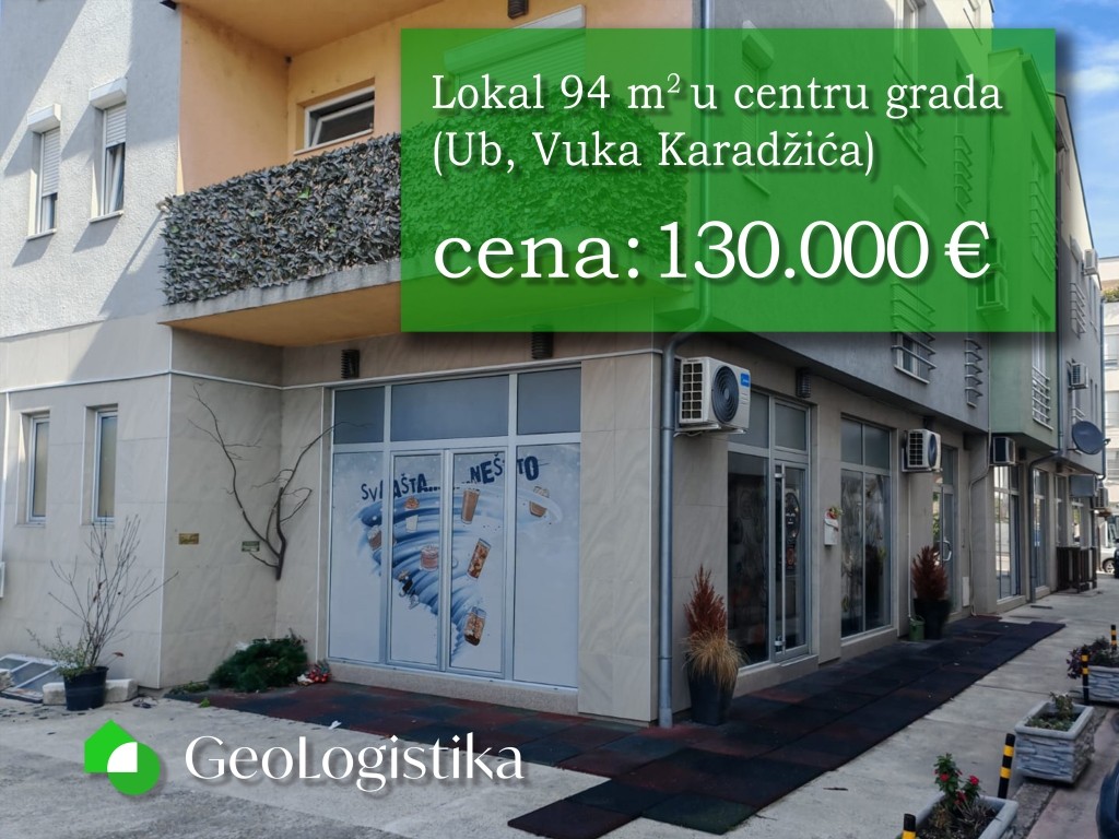 Lokal 94 m2 u centru Uba