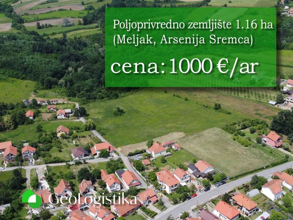 Poljoprivredno zemljište 1.16 ha