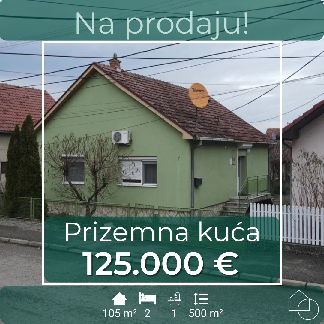 Prizemna kuća  105 m2 