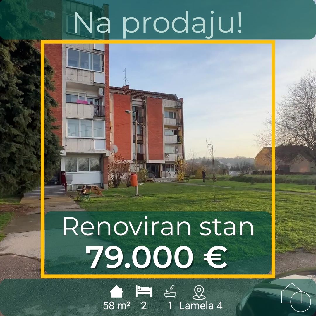 Renoviran stan 61 m2