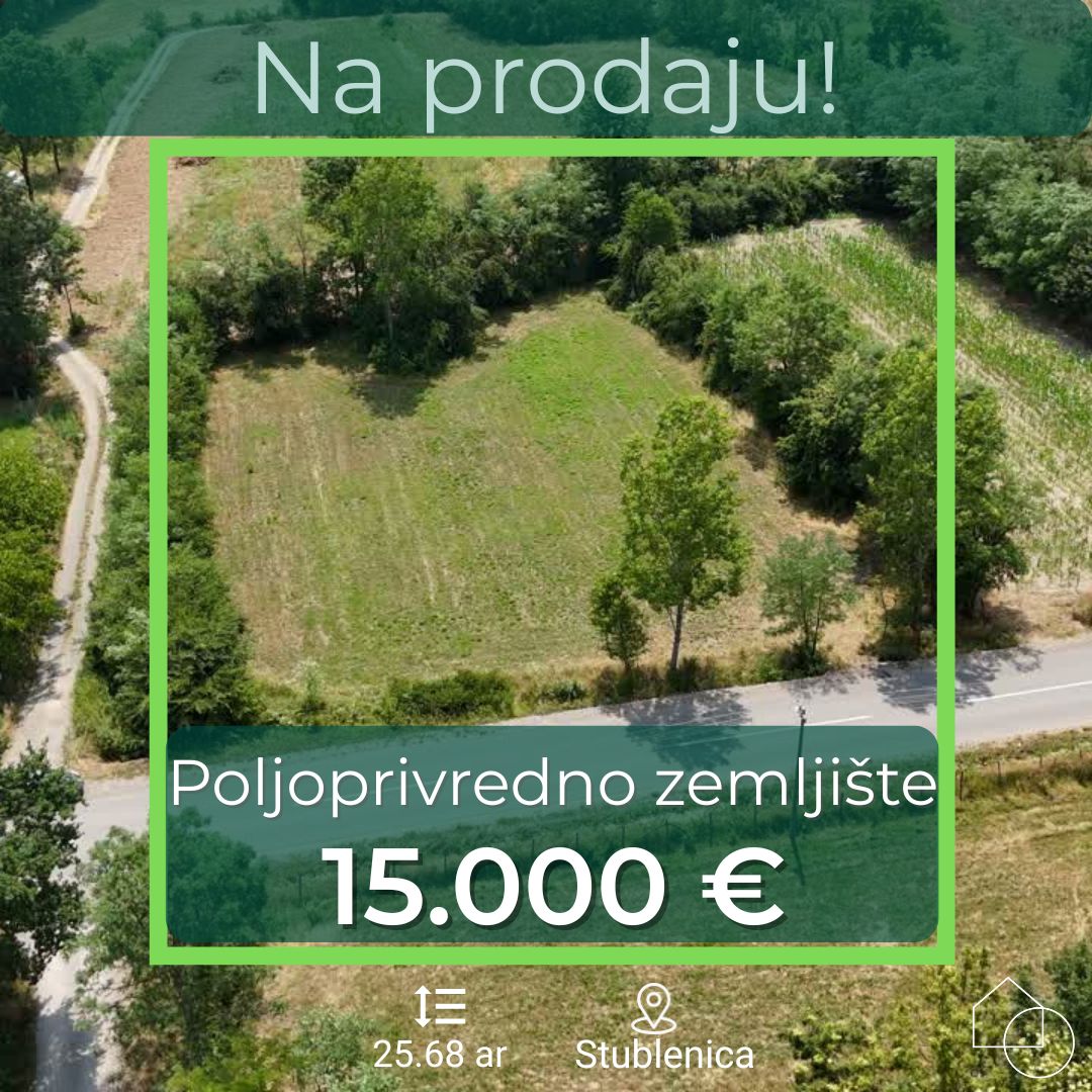Poljoprivredno zemljište 25.68 ar