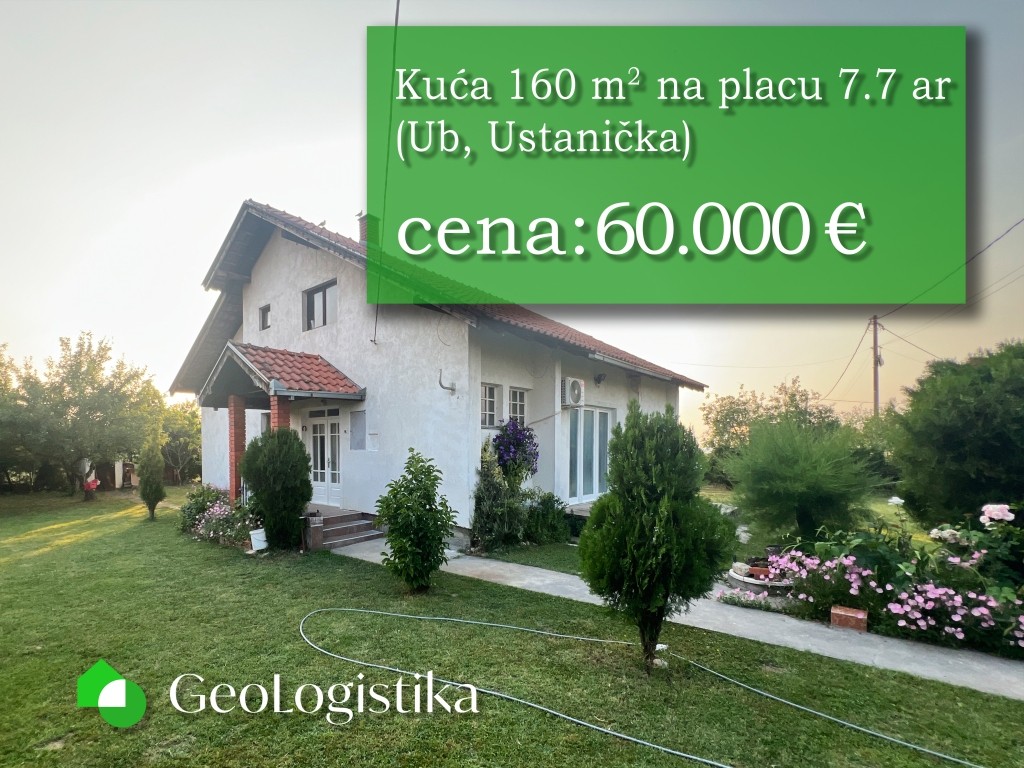 Kuća 160 m2 na placu 7.7 ar