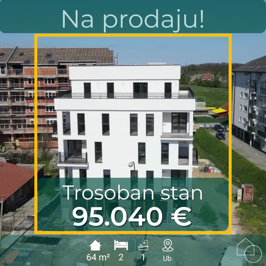Trosoban stan 64 m2 kod autobuske stanice