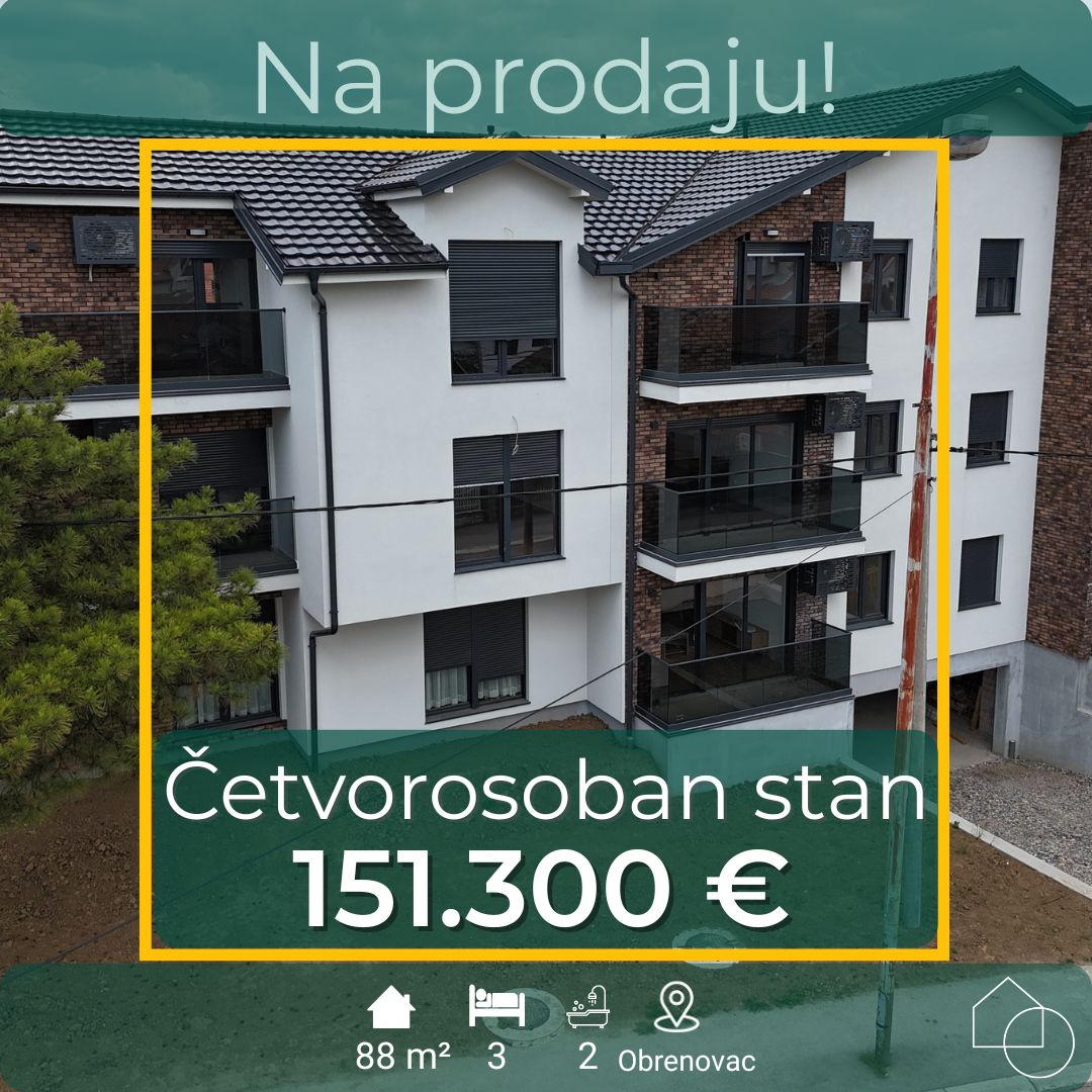 Četvorosoban stan 88 m2 