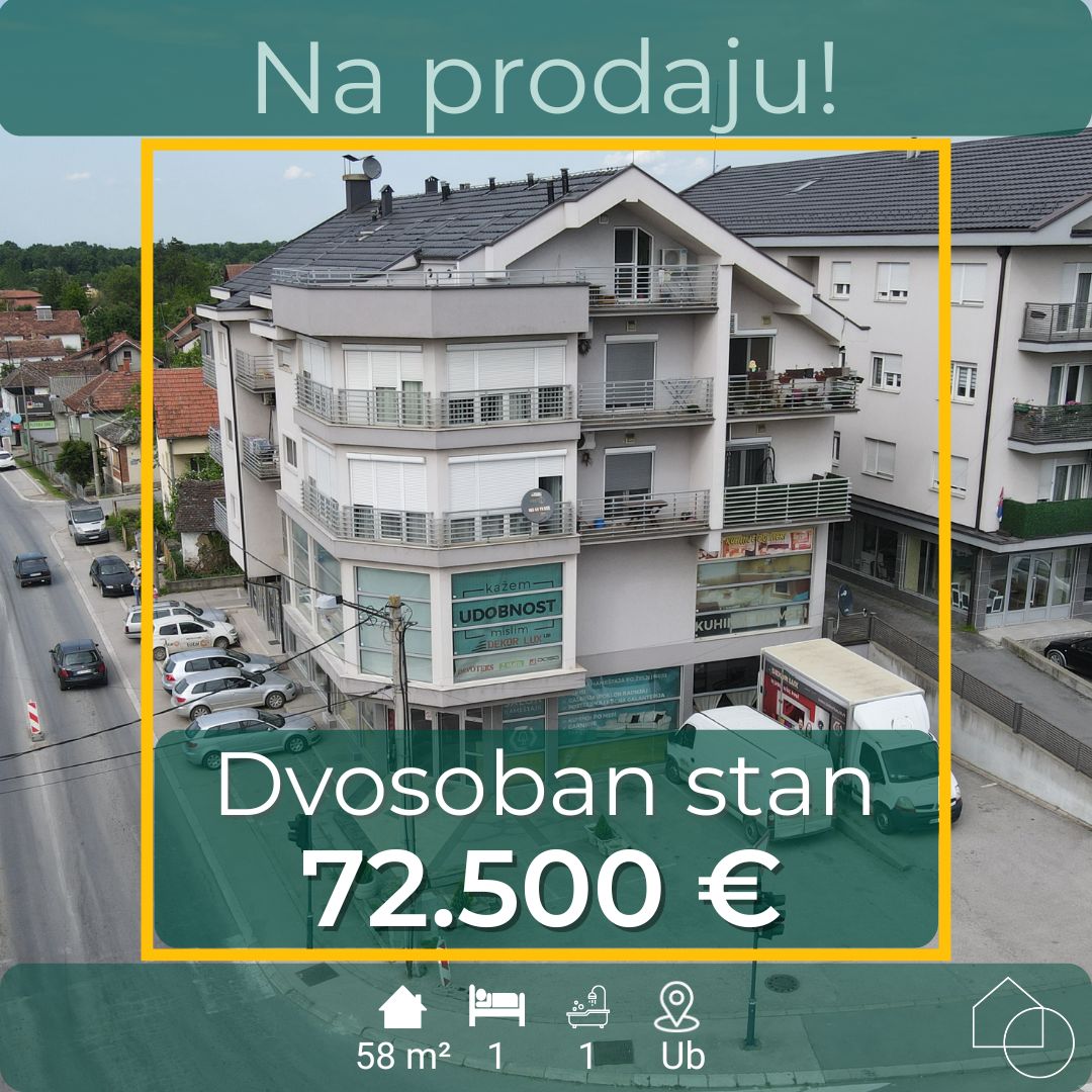 Dvosoban stan 58 m2