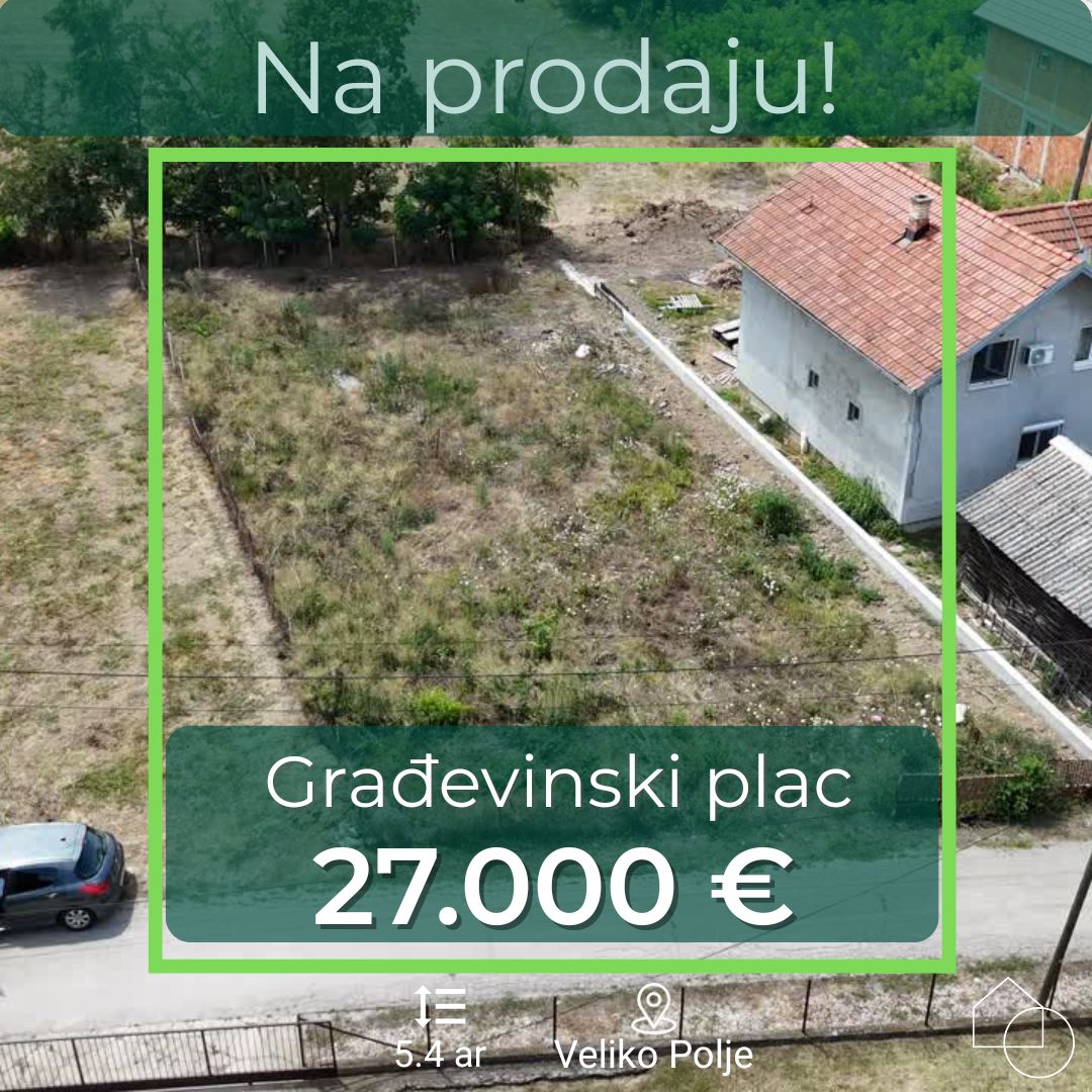 Građevinski plac 5 ari