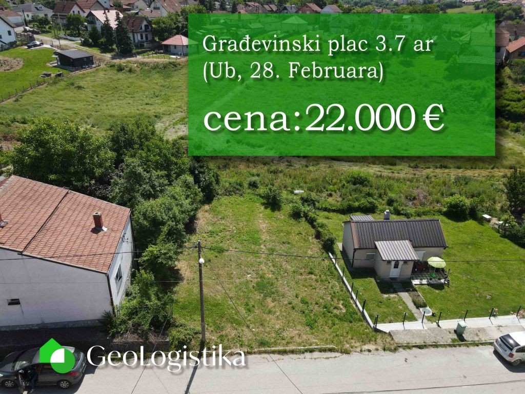 Plac površine 3.7 ar