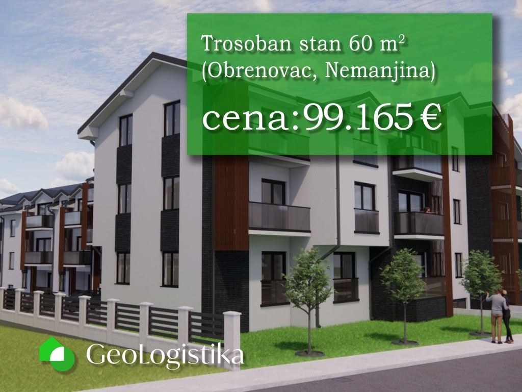 Trosoban stan 60 m2