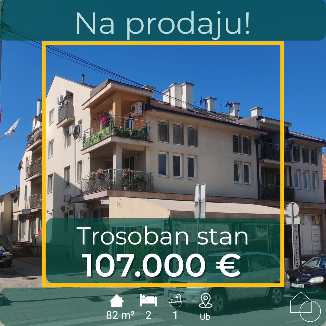 Trosoban stan 82 m2