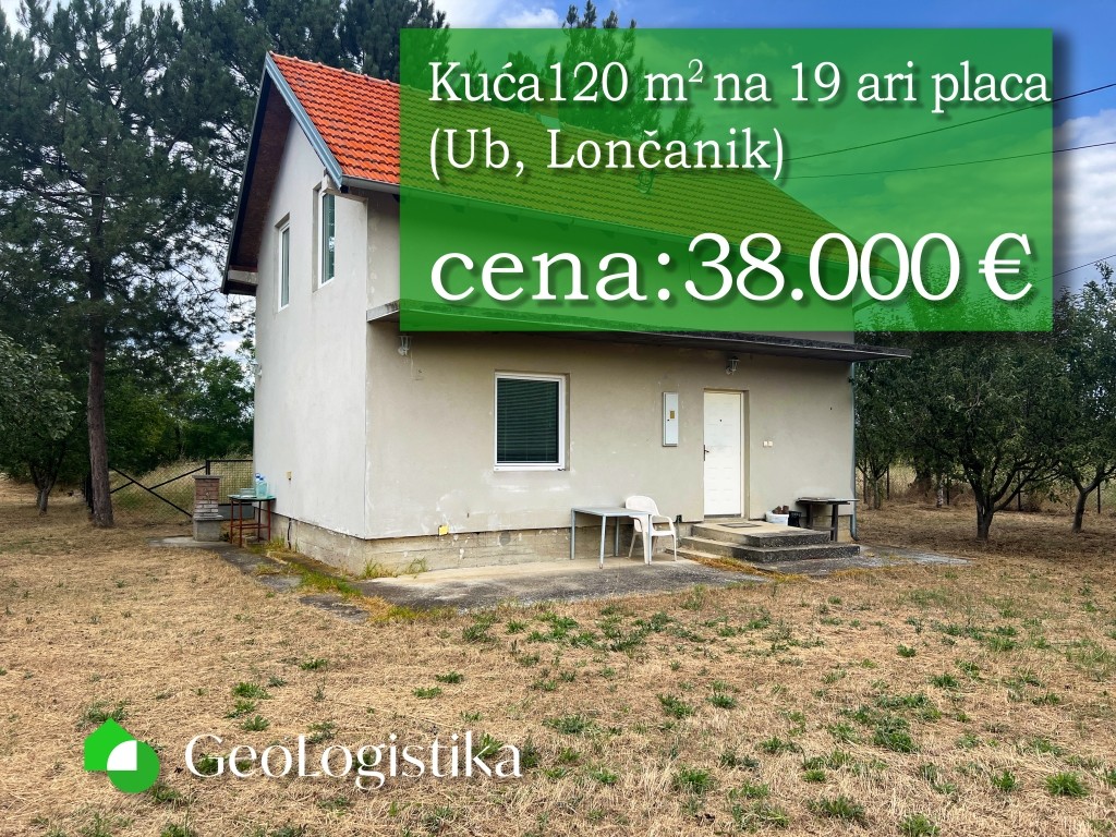 Seoska kuća 120 m2 i plac 19 ar
