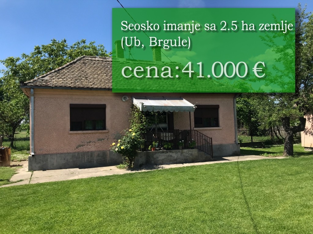 Seosko imanje sa 2.5 ha zemlje