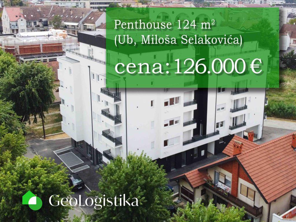 Penthouse 124 m2 u centru