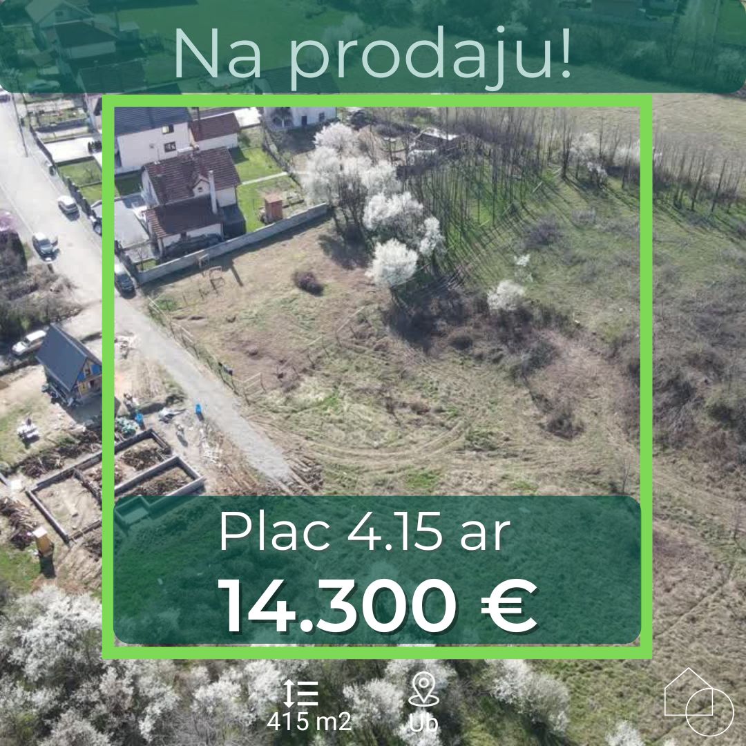 Plac u građevinskoj zoni Uba