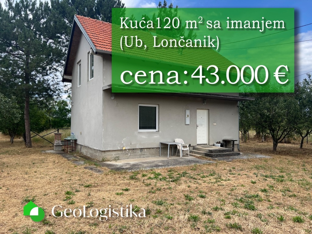 Seoska kuća 120 m2 i plac 64 ar