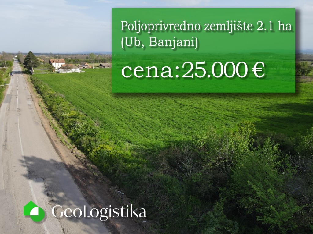 Poljoprivredno zemljište 2.1 ha
