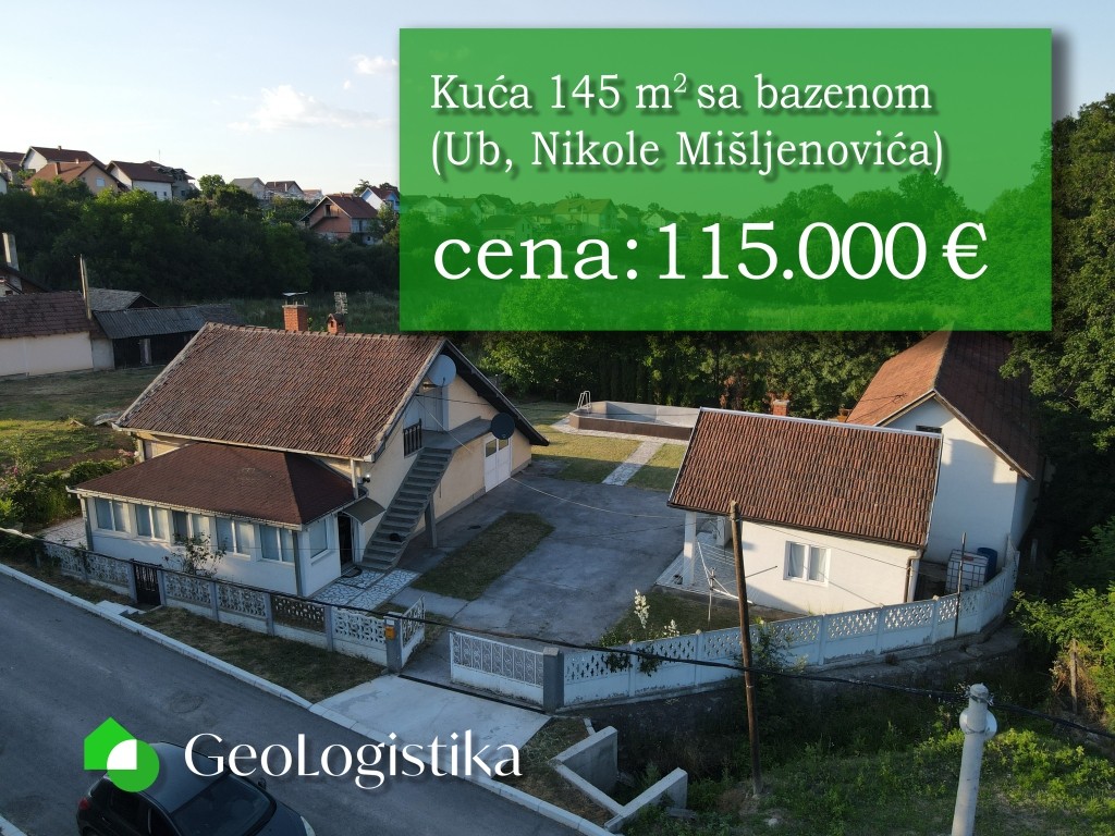 Kuća 145m2 sa bezenom i 11 ari placa