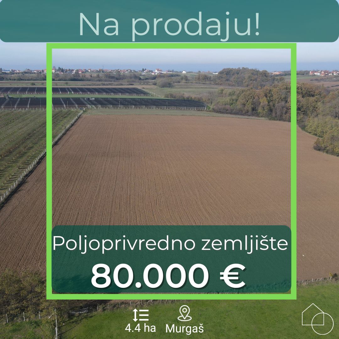 Poljoprivredno zemljište 4.4 ha