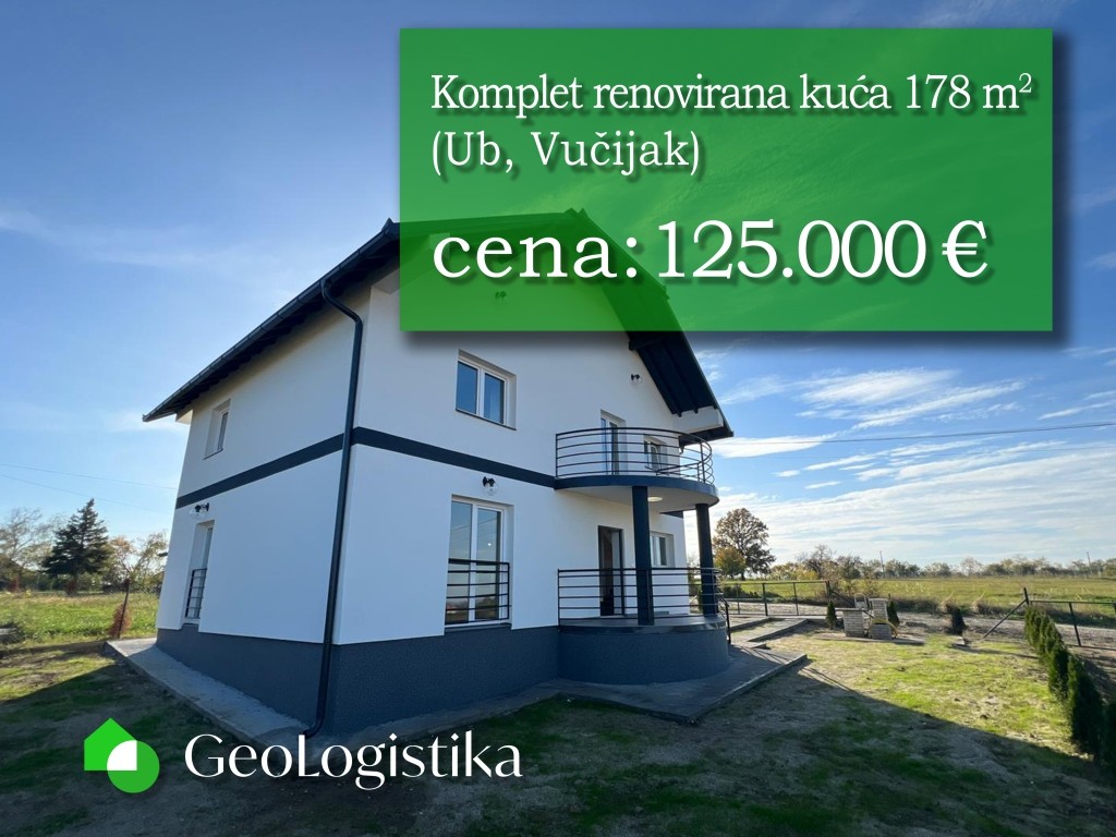 Potpuno sređena kuća 178 m2